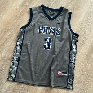 Allen Iverson Stitched Nike Georgetown Hoyas College Jersey - Sz L